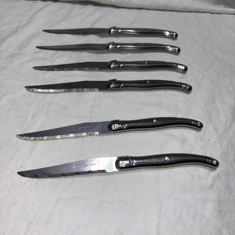 LAGUIOLE Kitchen STEAK KNIFE‎ SET MADE IN FRANCE Rare